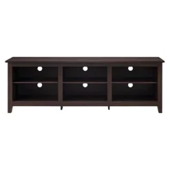 Transitional 6 Cubby Wood Open Storage Wood TV Stand For TVs Up To 80"- Saracina Home 26 Transitional 6 Cubby Wood Open Storage Wood TV Stand For TVs Up To 80"- Saracina Home -Furniture Sales Store GUEST 92fe5691 6d10 45aa a903 60b396346c9f