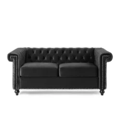 Brinkhaven Modern Glam Tufted Velvet Loveseat With Nailhead Trim - Christopher Knight Home 20 Brinkhaven Modern Glam Tufted Velvet Loveseat With Nailhead Trim - Christopher Knight Home -Furniture Sales Store GUEST 931465da fe47 42fe 9be8 4ce9dca19648