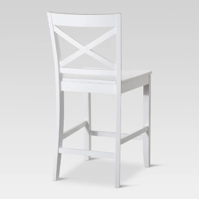 Carey 24" Counter Height Barstool - White - Threshold™ 3 Carey 24" Counter Height Barstool - White - Threshold™