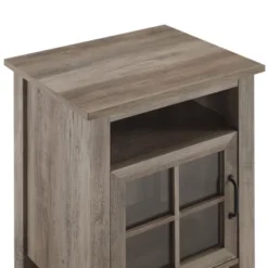Transitional Classic Windowpane Storage Side Table - Saracina Home -Furniture Sales Store GUEST 9ee162b5 066b 4760 a226 f954c2073eb0