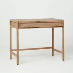 Wood & Cane Transitional Writing Desk - Hearth & Hand™ With Magnolia 18 Wood & Cane Transitional Writing Desk - Hearth & Hand™ With Magnolia -Furniture Sales Store GUEST 9f171552 9800 4052 8e19 8f68524075d5