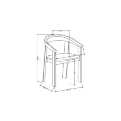 Terra Solid Wood Curved Back Dining Chair - Threshold™ Designed With Studio McGee 15 Terra Solid Wood Curved Back Dining Chair - Threshold™ Designed With Studio McGee -Furniture Sales Store GUEST a386c950 6b68 47a0 8004 10af9f6b52b5