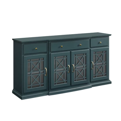Selma Transitional 3 Tiered Ornate Fretwork Door Sideboard - Saracina Home 8 Selma Transitional 3 Tiered Ornate Fretwork Door Sideboard - Saracina Home - Image 6