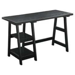 Designs2Go Trestle Desk With Shelves - Breighton Home 24 Designs2Go Trestle Desk With Shelves - Breighton Home -Furniture Sales Store GUEST aa86743b 8e79 40c2 a6bb 7fbdc03f49ae