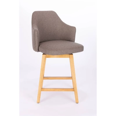 Kinston Swivel Curved Back Upholstered Counter Height Barstool - Threshold™ 9 Kinston Swivel Curved Back Upholstered Counter Height Barstool - Threshold™ - Image 7