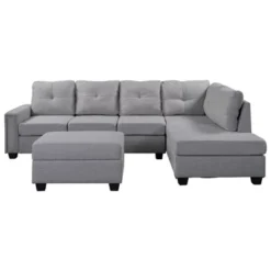 108" Reversible L-Shape Sectional Sofa Couch With Storage Ottoman-ModernLuxe 17 108" Reversible L-Shape Sectional Sofa Couch With Storage Ottoman-ModernLuxe -Furniture Sales Store GUEST ad1c856a 1ef9 49cf 8a82 908837822cc2