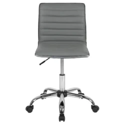 Emma And Oliver Low Back Designer Armless Ribbed Swivel Task Office Chair -Furniture Sales Store GUEST ada3f00d 86a8 45e5 b0c1 595d07cffbdb