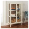 56.2" Hadley Library Cabinet With Glass Shell White - Threshold™ -Furniture Sales Store GUEST b27660bf b767 4281 b125 b4e4c371f513