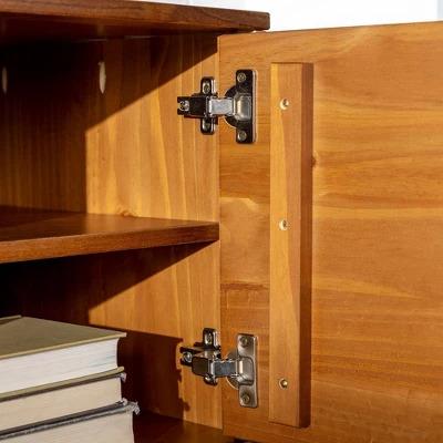 Solid Wood Mid-Century Modern TV Stand For TVs Up To 65" - Saracina Home 10 Solid Wood Mid-Century Modern TV Stand For TVs Up To 65" - Saracina Home - Image 8