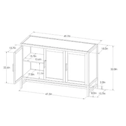 Warwick 3 Door Accent TV Stand For TVs Up To 59" - Threshold™ 23 Warwick 3 Door Accent TV Stand For TVs Up To 59" - Threshold™ -Furniture Sales Store GUEST ba5cd40d 7348 4de0 bac8 5ec1775d8cb4