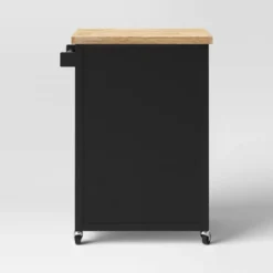 Windham Wood Top Kitchen Cart - Black - Threshold™ -Furniture Sales Store GUEST ba6cd08c 62b1 4d30 a86d d2e971ffa715