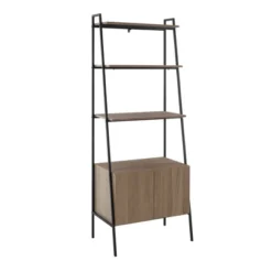 72" Open Shelf And Closed Storage Cabinet Ladder Bookcase - Saracina Home 21 72" Open Shelf And Closed Storage Cabinet Ladder Bookcase - Saracina Home -Furniture Sales Store GUEST bb53bc77 9ac3 477a ab20 0e515d00902d