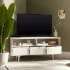 Cara Mid-Century Modern 3 Drawer Corner TV Stand For TVs Up To 58" - Saracina Home 2 Cara Mid-Century Modern 3 Drawer Corner TV Stand For TVs Up To 58" - Saracina Home -Furniture Sales Store GUEST bcc3df04 17eb 4bc5 a2f3 91e7894a9abf