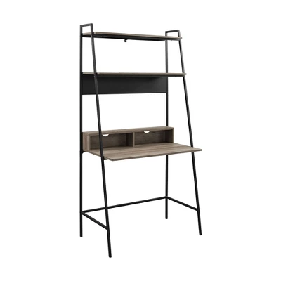 36" Writing Desk With Open Storage Ladder Bookshelf - Saracina Home 12 36" Writing Desk With Open Storage Ladder Bookshelf - Saracina Home - Image 10
