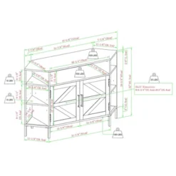 Atticus Modern Farmhouse 2 Door Corner TV Stand For TVs Up To 55" Rustic Oak - Saracina Home 19 Atticus Modern Farmhouse 2 Door Corner TV Stand For TVs Up To 55" Rustic Oak - Saracina Home -Furniture Sales Store GUEST be7fd8ed 5976 4d60 b751 9a39a330340e