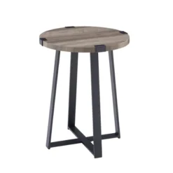 Wrightson Urban Industrial Faux Wrap Leg Round Side Table - Saracina Home 26 Wrightson Urban Industrial Faux Wrap Leg Round Side Table - Saracina Home -Furniture Sales Store GUEST c0dad188 2808 4653 a67c 8188c7921417