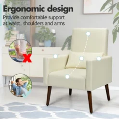 Tangkula 2-in-1 Upholstered Rocking Chair With Wood Leg & Pillow Relax Sofa Chair Light Grey/Beige/Dark Gray 20 Tangkula 2-in-1 Upholstered Rocking Chair With Wood Leg & Pillow Relax Sofa Chair Light Grey/Beige/Dark Gray -Furniture Sales Store GUEST c2648639 0b43 4898 a8fe 51b7d8c995be