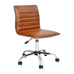 Emma And Oliver Low Back Designer Armless Ribbed Swivel Task Office Chair -Furniture Sales Store GUEST c95919a7 6736 4923 9f6b 28502bad4e52