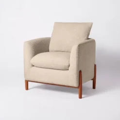 Elroy Faux Shearling Accent Chair With Wood Legs - Threshold™ Designed With Studio McGee 24 Elroy Faux Shearling Accent Chair With Wood Legs - Threshold™ Designed With Studio McGee -Furniture Sales Store GUEST d2aaa7f2 8c06 44f1 abf1 b3fabc558dc9