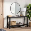 Console Table With Woven Rattan Shelf Black - Threshold™ Designed With Studio McGee 2 Console Table With Woven Rattan Shelf Black - Threshold™ Designed With Studio McGee -Furniture Sales Store GUEST d5ca4c7c 21dc 4418 b881 7ad5a979e147