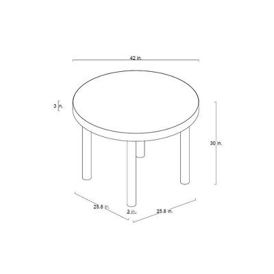 Northvale Round Wood Dining Table - Threshold™ Designed With Studio McGee 7 Northvale Round Wood Dining Table - Threshold™ Designed With Studio McGee - Image 5