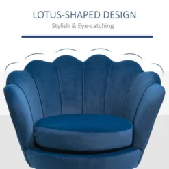 HomCom Elegant Velvet Upholstered Accent Leisure Club Chair With Gold Metal Legs 19 HomCom Elegant Velvet Upholstered Accent Leisure Club Chair With Gold Metal Legs -Furniture Sales Store GUEST d82b585e 3da8 4dc5 88b0 ed97c7dde64b