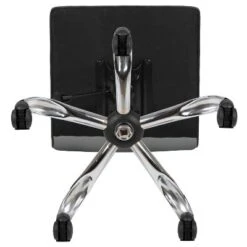 Emma And Oliver Low Back Designer Armless Ribbed Swivel Task Office Chair -Furniture Sales Store GUEST da5625f1 85d6 460b b3de 25004d23fbd9