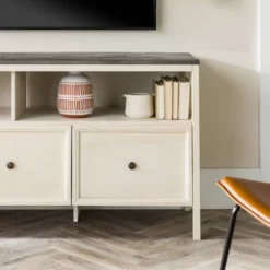 Farmhouse 3 Drawer Wood TV Stand For TVs Up To 65" - Saracina Home 25 Farmhouse 3 Drawer Wood TV Stand For TVs Up To 65" - Saracina Home -Furniture Sales Store GUEST db616c55 957b 4465 80b7 0cddcd1d7792