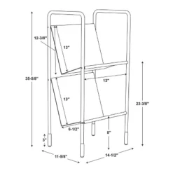 Two-Tier Metal Vinyl Record Storage Rack Black - Hearth & Hand™ With Magnolia 15 Two-Tier Metal Vinyl Record Storage Rack Black - Hearth & Hand™ With Magnolia -Furniture Sales Store GUEST e61e656a 2061 4a63 b99c 85e84f0ab94f