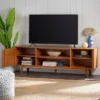 Solid Wood Mid-Century Modern TV Stand For TVs Up To 80" - Saracina Home 2 Solid Wood Mid-Century Modern TV Stand For TVs Up To 80" - Saracina Home -Furniture Sales Store GUEST e6cc470b 2738 4deb 9774 bf0bc3760f1c