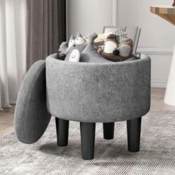 Costway Modern Accent Chair With Ottoman Armchair Barrel Sofa Chair With Footrest Grey 14 Costway Modern Accent Chair With Ottoman Armchair Barrel Sofa Chair With Footrest Grey -Furniture Sales Store GUEST eb1fb0c7 75fa 4140 af2a e80c8f4cbdc0