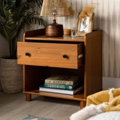 Set Of 2 Katie Transitional Tray Top 1 Drawer Solid Wood Nightstands Caramel - Saracina Home 18 Set Of 2 Katie Transitional Tray Top 1 Drawer Solid Wood Nightstands Caramel - Saracina Home -Furniture Sales Store GUEST eb23e422 fbb6 4cbe 9d79 eccf62732510