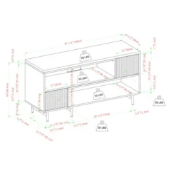 Modern Reeded Door Extendable TV Stand For TVs Up To 50" - Saracina Home 25 Modern Reeded Door Extendable TV Stand For TVs Up To 50" - Saracina Home -Furniture Sales Store GUEST ed00bd4f d172 4e6a 8f8e 03cd201c95f3
