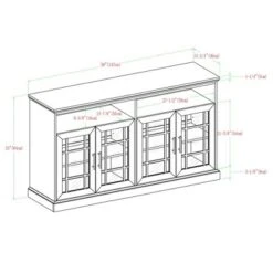 Transitional 4 Door Windowpane TV Stand For TVs Up To 65" - Saracina Home 20 Transitional 4 Door Windowpane TV Stand For TVs Up To 65" - Saracina Home -Furniture Sales Store GUEST ed2005eb 89f7 433b a81a f537715559df