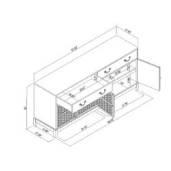 Brandeis Woven TV Stand For TVs Up To 60" Brown - Threshold™ Designed With Studio McGee 15 Brandeis Woven TV Stand For TVs Up To 60" Brown - Threshold™ Designed With Studio McGee -Furniture Sales Store GUEST edcf4db2 26a4 444b ba42 cd73d8a812f3