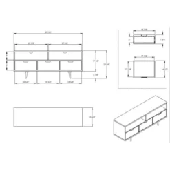 Cara Mid-Century Modern 3 Drawer TV Stand For TVs Up To 65" - Saracina Home 36 Cara Mid-Century Modern 3 Drawer TV Stand For TVs Up To 65" - Saracina Home -Furniture Sales Store GUEST eddff1d9 3448 4181 a60a 1b127bbf16df