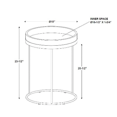 Wood & Steel Accent Side Table - Natural/Black - Hearth & Hand™ With Magnolia 6 Wood & Steel Accent Side Table - Natural/Black - Hearth & Hand™ With Magnolia - Image 4