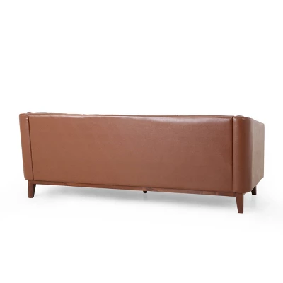 Ovando Contemporary Upholstered 3 Seater Sofa - Christopher Knight Home 6 Ovando Contemporary Upholstered 3 Seater Sofa - Christopher Knight Home - Image 4