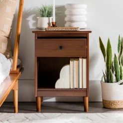 Stiva Classic Mid-Century Modern 1 Drawer Nightstand - Saracina Home 29 Stiva Classic Mid-Century Modern 1 Drawer Nightstand - Saracina Home -Furniture Sales Store GUEST f1f5300e 5364 40db 96ef 77bca274ed96