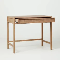 Wood & Cane Transitional Writing Desk - Hearth & Hand™ With Magnolia 13 Wood & Cane Transitional Writing Desk - Hearth & Hand™ With Magnolia -Furniture Sales Store GUEST f210c649 4f0c 4443 992e 4bede304898a