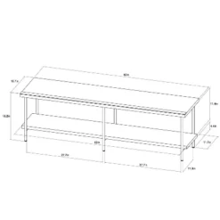Wood And Metal TV Stand For TVs Up To 60" - Room Essentials™ 11 Wood And Metal TV Stand For TVs Up To 60" - Room Essentials™ -Furniture Sales Store GUEST f2ab031b ee97 4ed0 a48d 1bc0bae2773f
