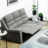 HOMCOM Recliner Sofa Couch With Easy Pull Handles And Adjustable Footrest, 3 Seater Sofa Modern Couch, Gray 2 HOMCOM Recliner Sofa Couch With Easy Pull Handles And Adjustable Footrest, 3 Seater Sofa Modern Couch, Gray -Furniture Sales Store GUEST f46da0ef 33d1 4257 9d82 621811f937e2
