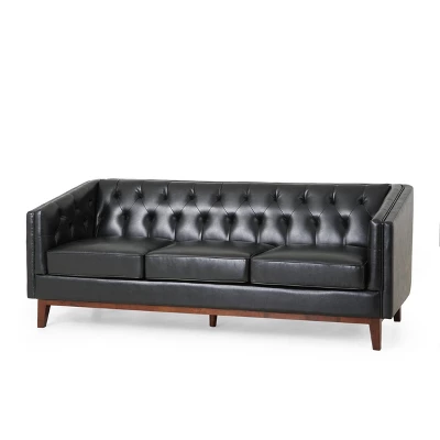 Ovando Contemporary Upholstered 3 Seater Sofa - Christopher Knight Home 16 Ovando Contemporary Upholstered 3 Seater Sofa - Christopher Knight Home - Image 14