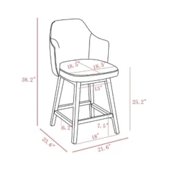 Kinston Swivel Curved Back Upholstered Counter Height Barstool - Threshold™ 17 Kinston Swivel Curved Back Upholstered Counter Height Barstool - Threshold™ -Furniture Sales Store GUEST f6337fc0 e348 447d 9f0e eeca9263a691