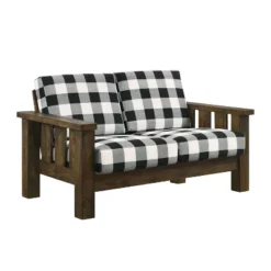 Jovie Gingham Rustic Loveseat - HOMES: Inside + Out 10 Jovie Gingham Rustic Loveseat - HOMES: Inside + Out -Furniture Sales Store GUEST f87e61c3 1921 4258 978a 97d7b894f3c6