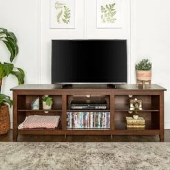 Transitional 6 Cubby Wood Open Storage Wood TV Stand For TVs Up To 80"- Saracina Home 28 Transitional 6 Cubby Wood Open Storage Wood TV Stand For TVs Up To 80"- Saracina Home -Furniture Sales Store GUEST f89b070d c04c 4de6 a143 2ba0bc1fd9f0