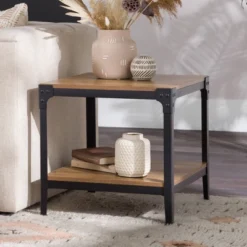 Set Of 2 Benny Urban Industrial Angle Iron Side Tables - Saracina Home -Furniture Sales Store GUEST fb2a554d 6054 4753 b5b4 44f760fd07d6