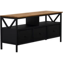 Farmhouse 3 Drawer Wood TV Stand For TVs Up To 65" - Saracina Home 40 Farmhouse 3 Drawer Wood TV Stand For TVs Up To 65" - Saracina Home -Furniture Sales Store GUEST fc1a9118 3287 4e9f 8c3f a5bc99fcca42