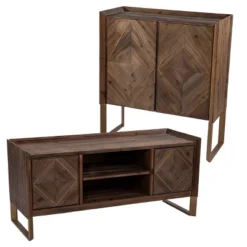 Glacerad Reclaimed Wood Media Console For TVs Upto 50" Brown - Aiden Lane -Furniture Sales Store GUEST fc78f503 8a04 4d7b 8d17 51d39515250f