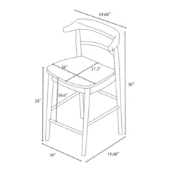 Kaysville Curved Back Wood Counter Height Barstool - Threshold™ Designed With Studio McGee 17 Kaysville Curved Back Wood Counter Height Barstool - Threshold™ Designed With Studio McGee -Furniture Sales Store GUEST fd10f3f7 c840 492c 99c3 22fe1ea36f2d